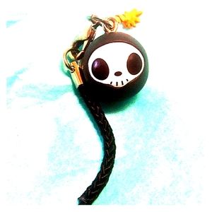 Tokidoki charm zipper pull skull bomb